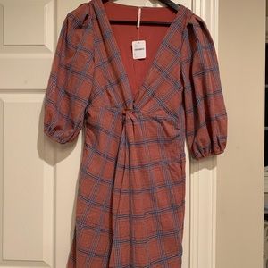 Free People plaid dress